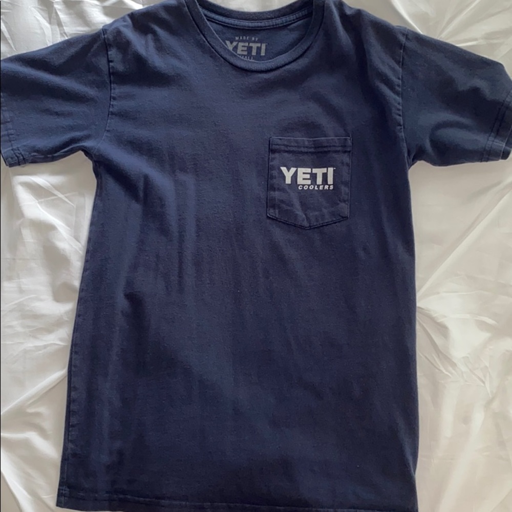 Navy blue yeti tshirt